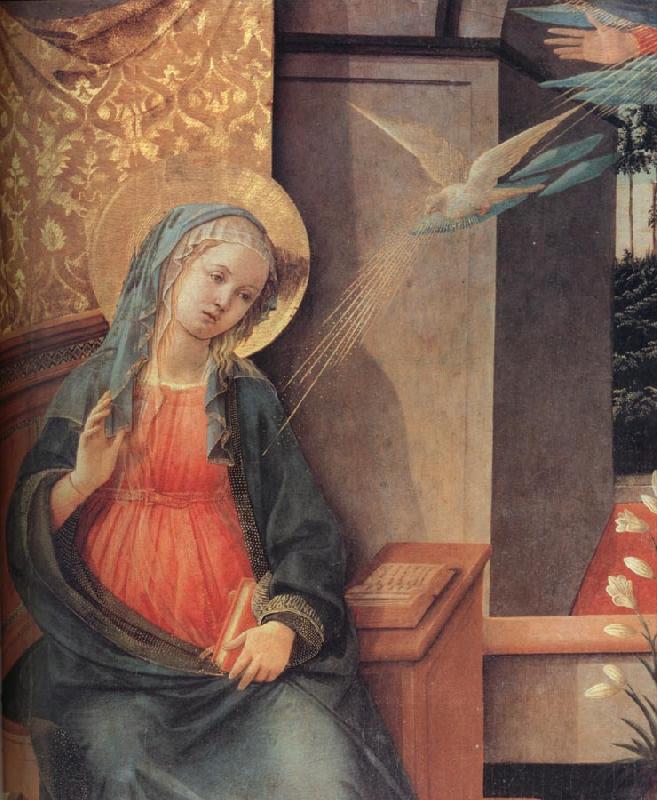 Fra Filippo Lippi Details of The Annunciation oil painting picture